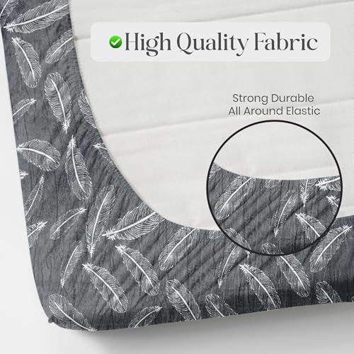 FRESH FROM LOOM Printed Soft Fur Bed Sheet with 2 Pillow Cover,Hypoallergenic Woollen Feel Bedsheet,All Side Elastic Premium Winter King Size Fitted(Size,78"x72"(Fit up to 10 Inch)),200 TC,Multicolor - Image 5