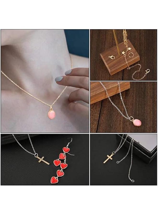 رينكس حلقات سوار الساعة م الستالس ستيل لصع المجورات م غوودر، 1000 قطعة م حلقات الوصل، 40 قطعة م مشاك سرطا ، مع ملاقط محية وفتاحة حلقات وصل حاسية، مجموعة لوازم صع المجورات - Image 5