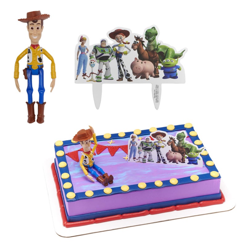 DecoPac DecoSet Disney and Pixar Toy Story 4 Team Toy Cake Topper 2Piece Decoration Set for Creating Playful Cakes - Image 3