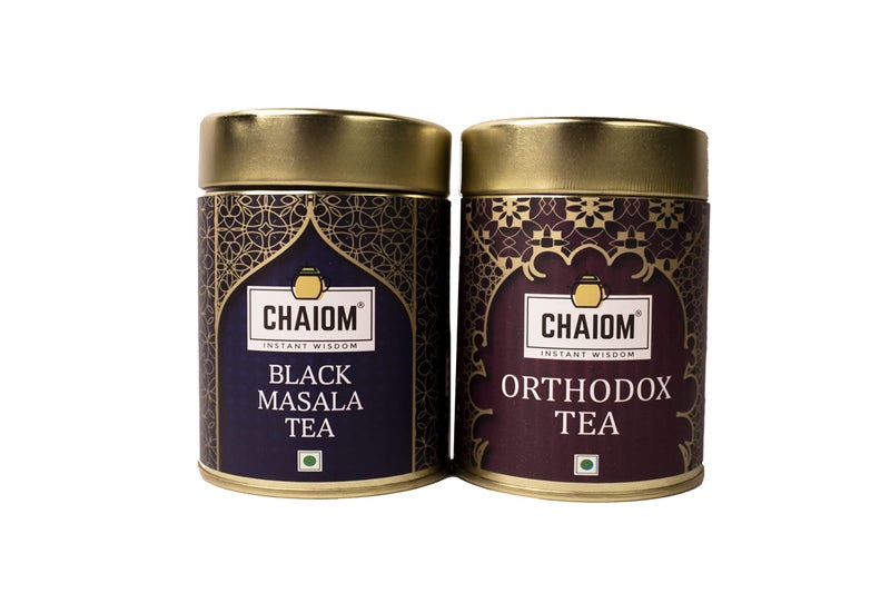 CHAIOM Darjeeling Love Tea, Love Of Heaven in Classy Suitcase, Pack of 2 (Black Masala Tea & Orthodox Tea) | 500 gm - Image 4