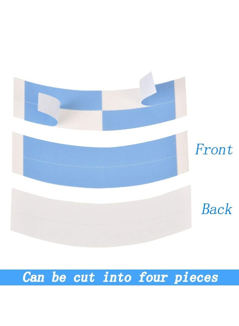 شرائط شريط شعر مستعار-36 قطعة ، شريط لاصق قوي مقاوم للماء على الوجهين شريط باروكات دانتيل (لون أزرق (1/4)) - Image 4