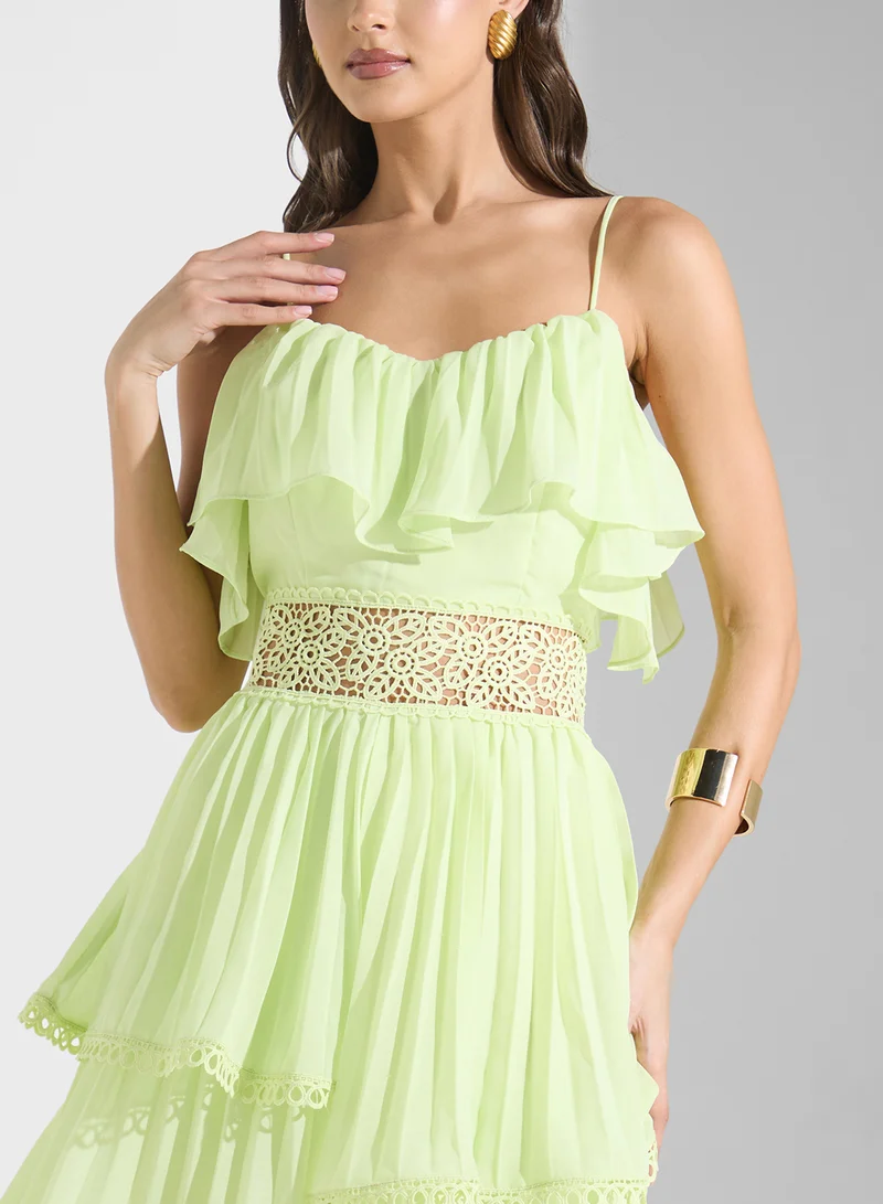 True Decadence Tiered Chiffon Dress