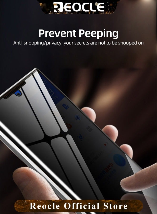 REOCLE Phone Case for Samsung S21 Ultra Magnetic Cover Magnetic Adsorption Technology Metal Frame Case Tempered Glass Back Cover Support Wireless Charging - Image 2