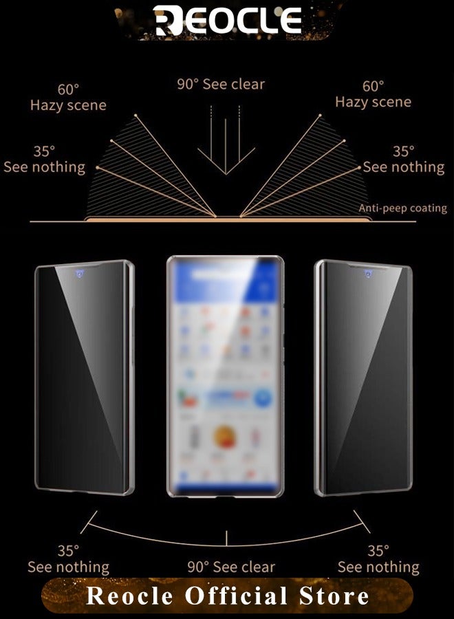 REOCLE Phone Case for Samsung S21 Ultra Magnetic Cover Magnetic Adsorption Technology Metal Frame Case Tempered Glass Back Cover Support Wireless Charging - Image 4