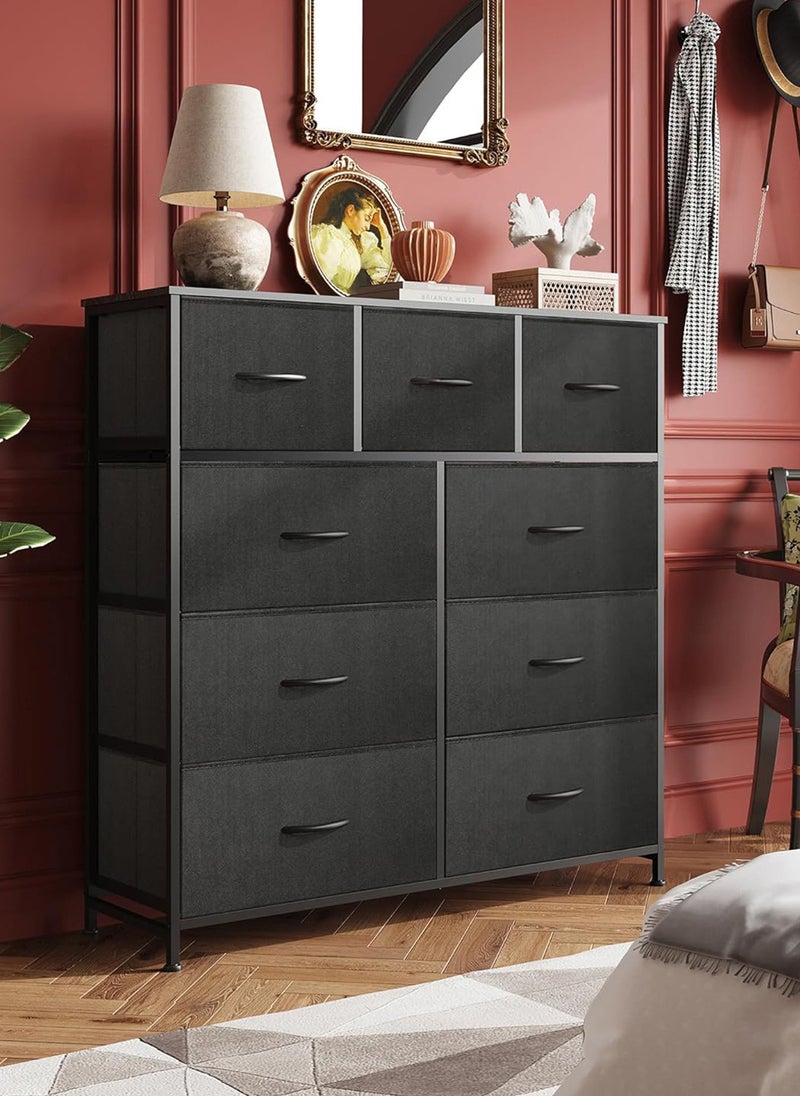 شاربدو خزان مع 9 أدراج ، برج تخزين النسيج - وحدة منظم أنيقة لغرفة النوم ، غرفة المعيشة ، المدخل والخزانة - - Image 2