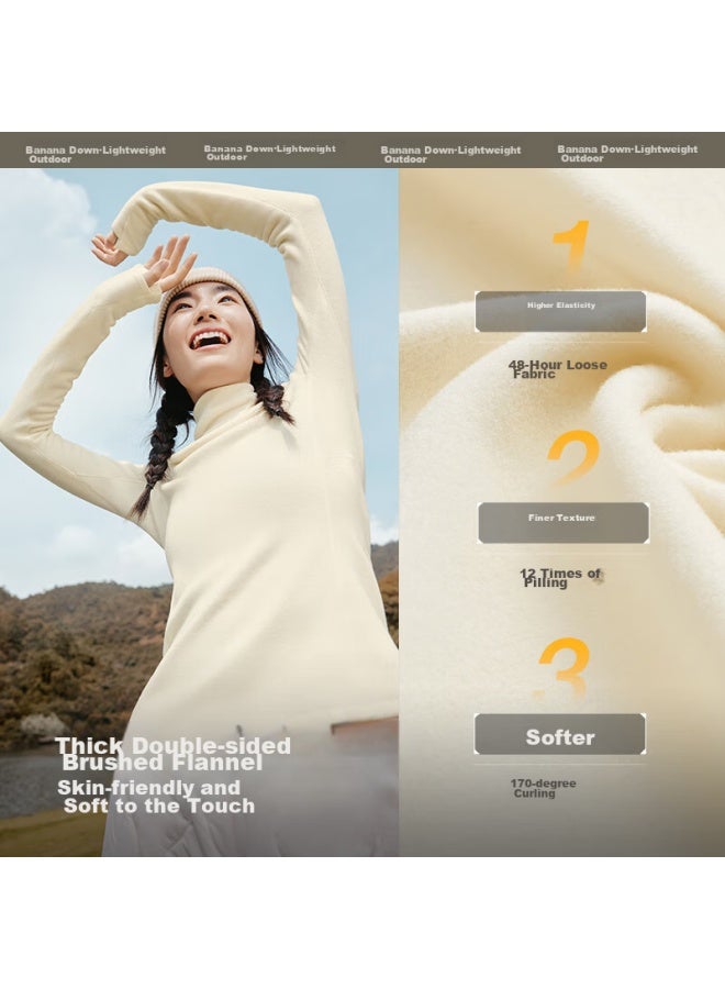 Beneunder Women's Fleece Base Layer, Slim Fit, Versatile, Po15324, Twilight Black, Size L - Image 1