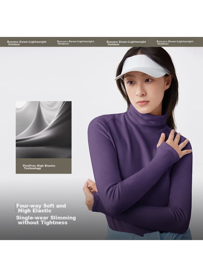 Beneunder Women's Fleece Base Layer, Slim Fit, Versatile, Po15324, Twilight Black, Size L - Image 3