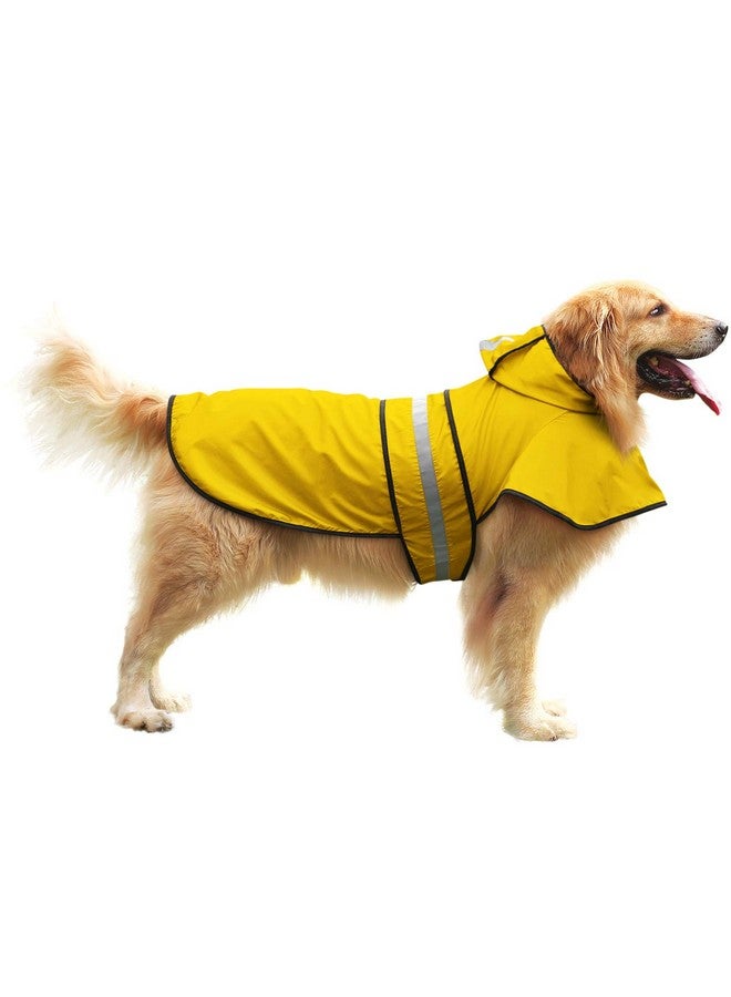 HDE Dog Raincoat Hooded Slicker Poncho for Small to X-Large Dogs and Puppies Yellow - XL - Image 2