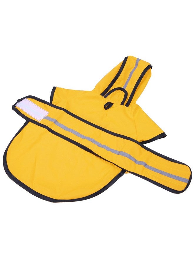 HDE Dog Raincoat Hooded Slicker Poncho for Small to X-Large Dogs and Puppies Yellow - XL - Image 5
