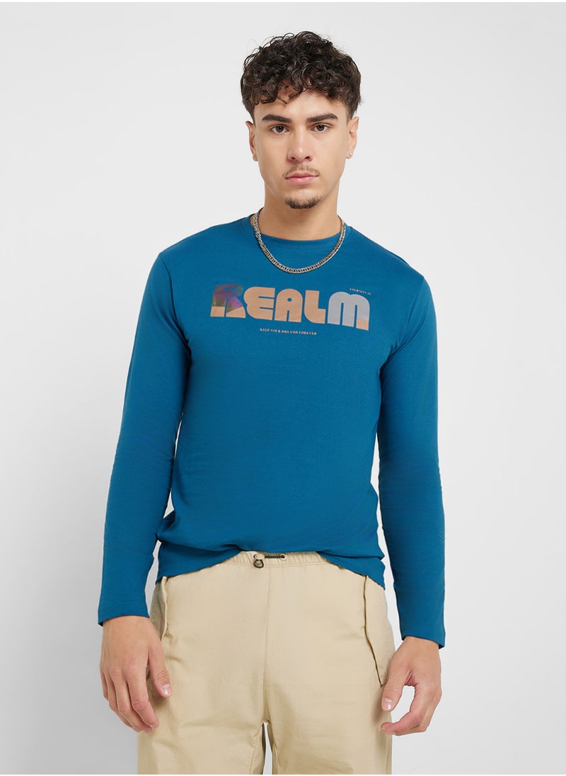 Seventy Five Basics Graphic Long Sleeve T-Shirt  - Image 1