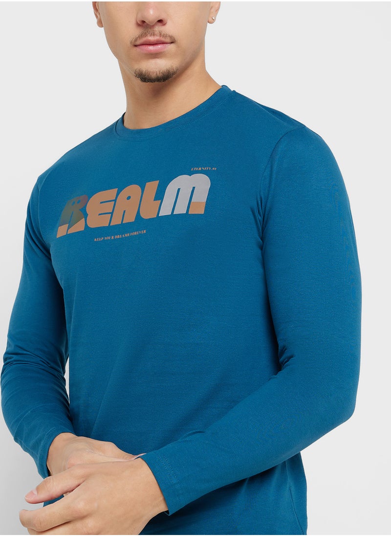 Seventy Five Basics Graphic Long Sleeve T-Shirt  - Image 3