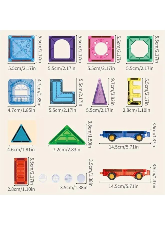 45 Pcs Magnetic Building Blocks Educational Toys For Kids Birthday Gifts - Image 3