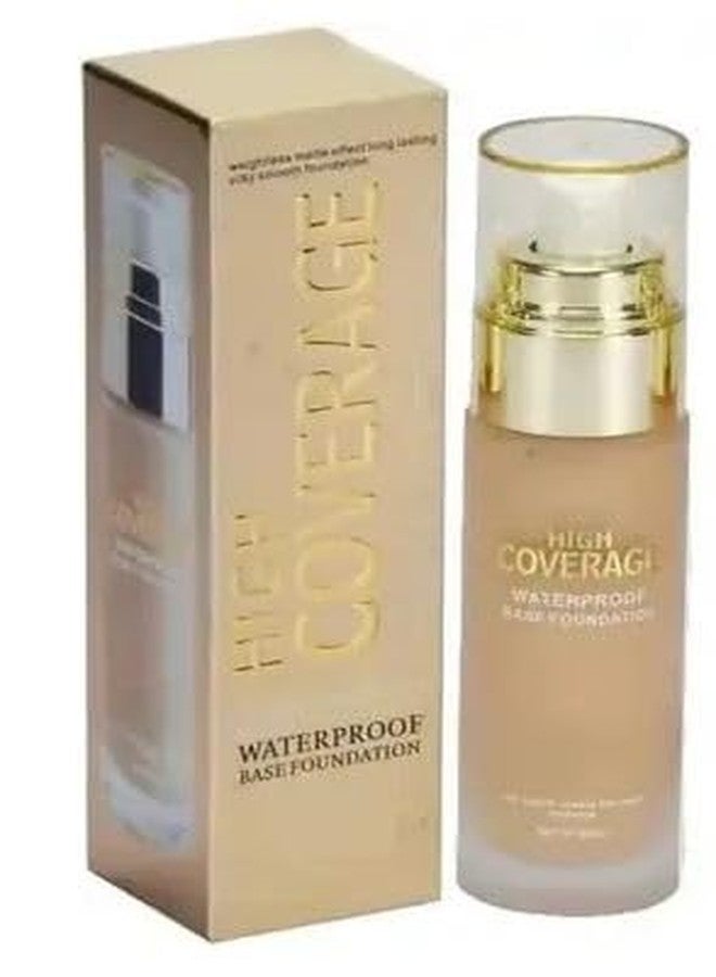 SUNISA High Coverage Waterproof Base Foundation, 30 ml, Gold - Image 1