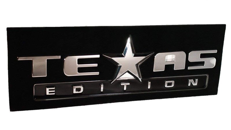 Muzzys (Set of Two) Chrome and Black Texas Edition 3M Stick On Emblem Badge FITS GMC Sierra Chevy Silverado Sierra Suburban Tahoe Ford F150 Dodge Ram Nissan Titan Truck - Image 5