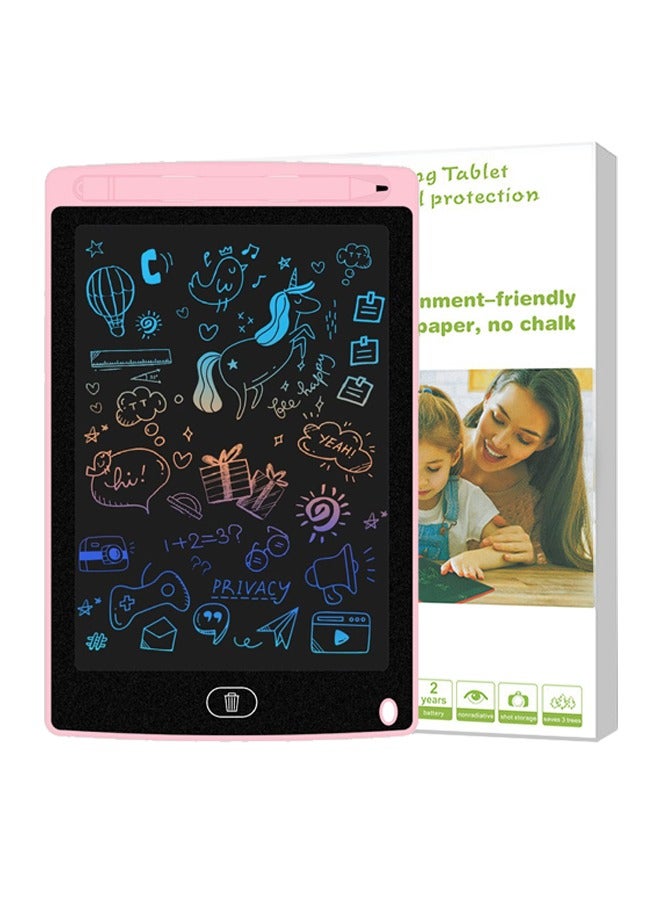 8.5-Inch Portable LCD Writing Tablet with Pen for Painting, Graffiti, Writing, Protects Kids' Eyes, Pink - Image 1