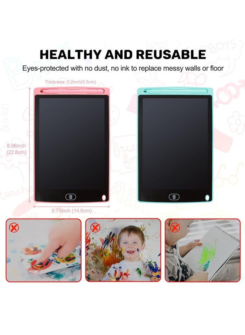 8.5-Inch Portable LCD Writing Tablet with Pen for Painting, Graffiti, Writing, Protects Kids' Eyes, Pink - Image 4