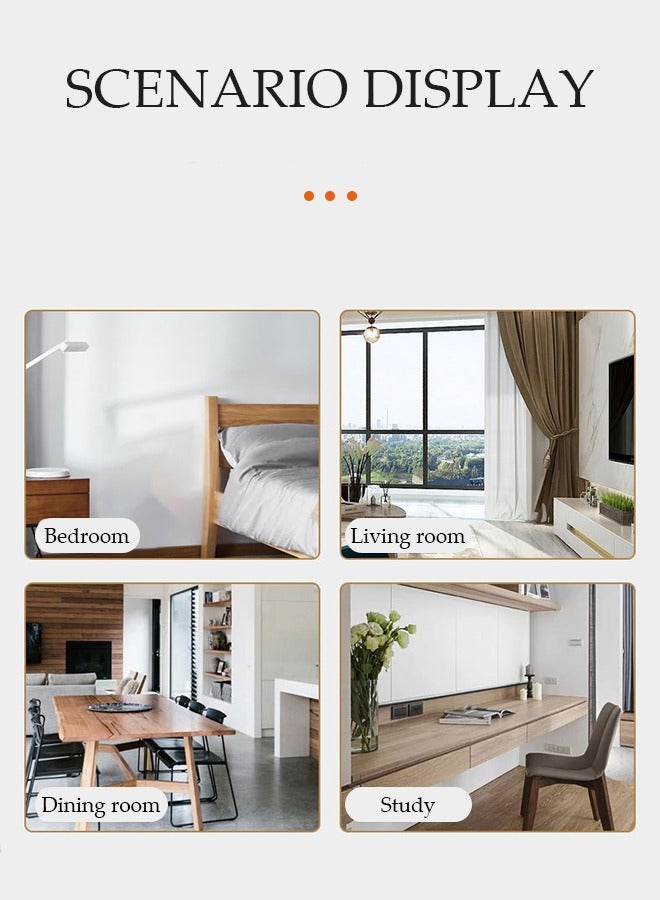 DUNISO Wall clock, silent non ticking quartz clock, circular decorative wall clock, easy to read, suitable for bedrooms, living rooms, kitchens, offices, schools - Image 4