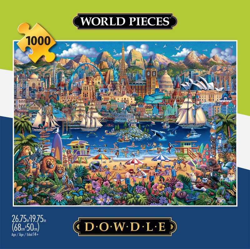Buffalo Games - Dowdle - World Pieces - 1000 Piece Jigsaw Puzzle For Adults -Challenging Puzzle Perfect For Game Nights - Finished Size Is 26.75 X 19.75 - Image 2