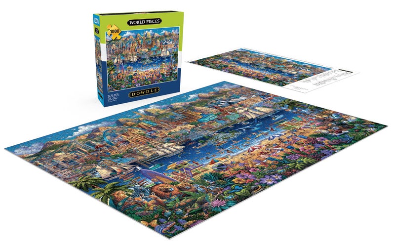 Buffalo Games - Dowdle - World Pieces - 1000 Piece Jigsaw Puzzle For Adults -Challenging Puzzle Perfect For Game Nights - Finished Size Is 26.75 X 19.75 - Image 4