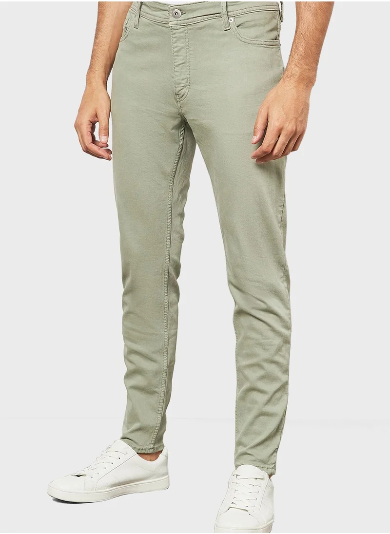 Mango Man Light Wash Skinny Fit Jeans