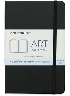 Art Watercolor Notebook Hard Cover Pocket 3.5" X 5.5" Plain Blank Black 60 Pages - pzsku/ZBD4C799703110FCECB2EZ/45/_/1722498898/9500486e-a71b-4aa8-8210-4378f7132395