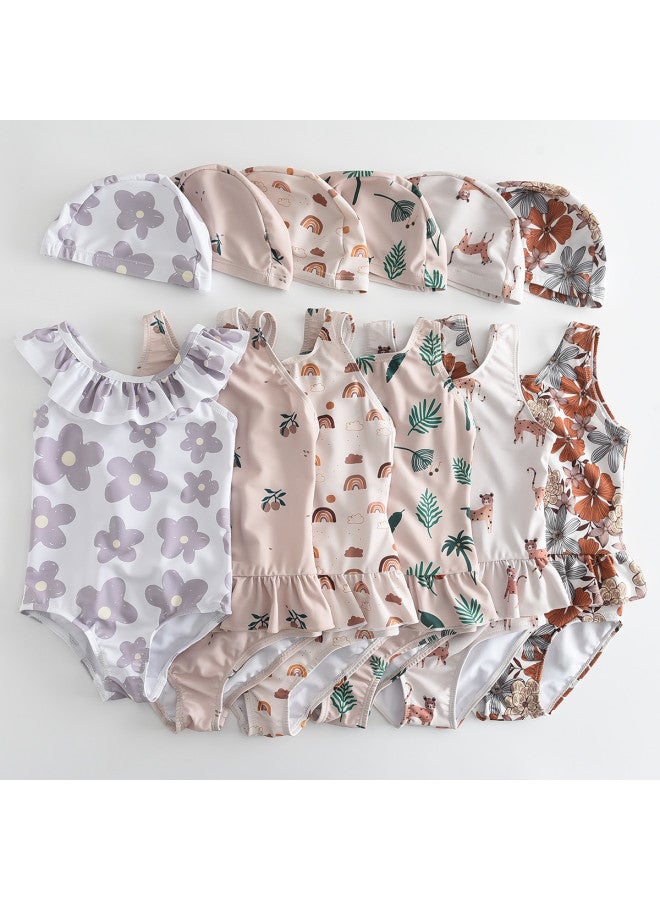 Bumblebee girls Swimsuit One-piece Hot Spring Triangle Bikini Dress With Vest And Short Skirt - Image 5