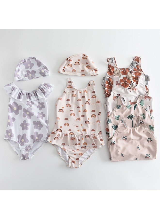 Bumblebee girls Swimsuit One-piece Hot Spring Triangle Bikini Dress With Vest And Short Skirt - Image 4