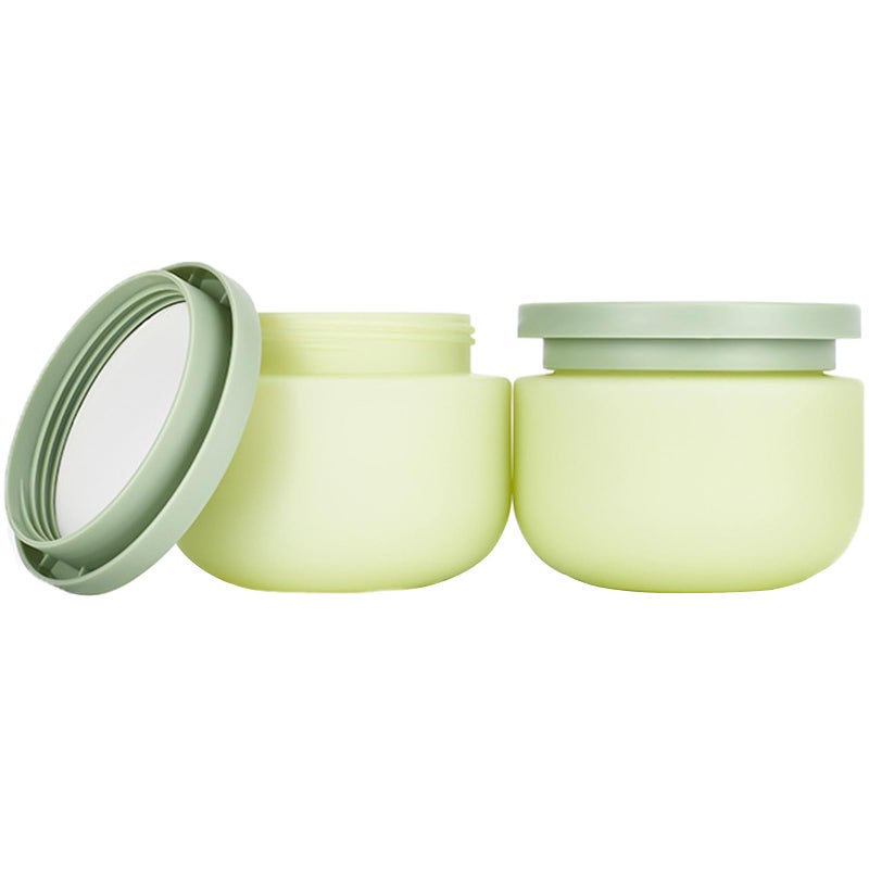 Qeuly 8.8 Oz Plastic Jars With Lidsï¼Œ2 Pcs Cosmetic Containers With Lids, Leak Proof Cosmetic Jars, Body Butter Containers for Cream, Bath Salt, Sugar Scrub, Gel, Slime, Rhinestone Storage - Image 1