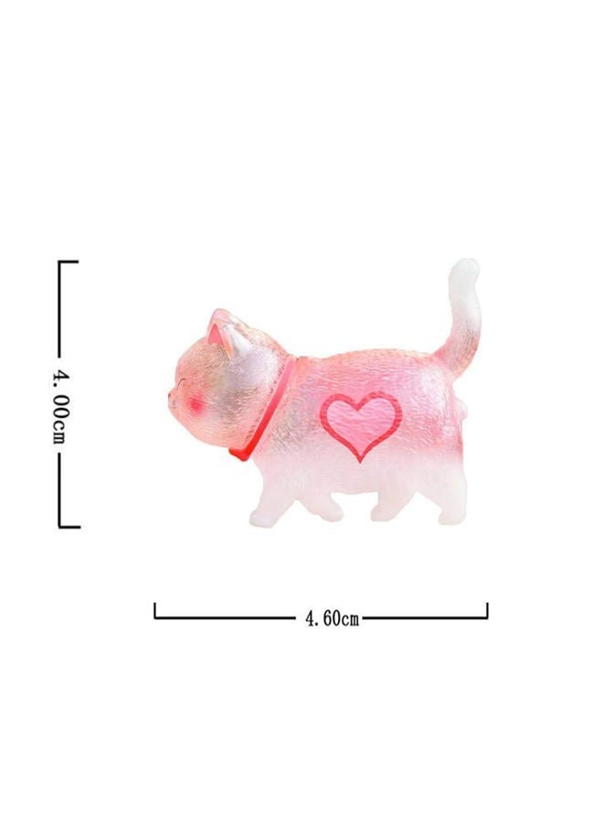 Halloluck AngelDOU Halloluck 9 Pcs Colorful Cute Miniature Cat Figure Animal Cat Characters Toys Mini Figure Collection Playset, Cake Topper, Plant, Automobile Decoration - Image 2