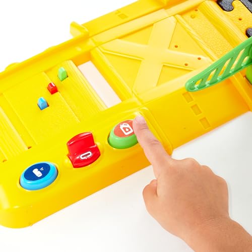 CAT Construction Toys Power Track Friends Preschool Train Set 8 Pieces of EasytoAssemble Track Light Sounds Motorized Train Car Carrier Develops Fine Motor Skills - Image 5