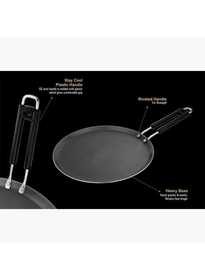 هوم بوكس مقلاة مسطحة من الحديد المطاوع مقاس 25.5 سم - Image 3