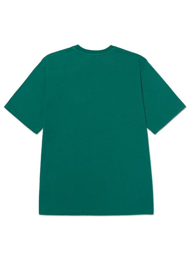 Caterpillar CAT Men’s Small Logo Tee – 60% Cotton 40% Recycled Polyester – Soft Jersey – Minimal Chest Logo