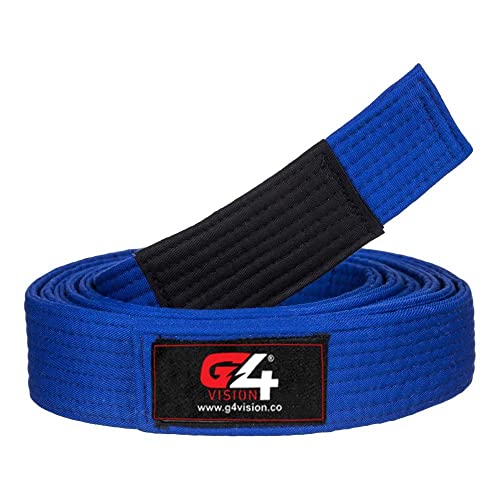 G4 VISION G4 Jiu Jitsu BJJ Belts Brazilian Adult A1 A2 A3 A4 Black Brown Purple Blue White (Blue, A3) - Image 2