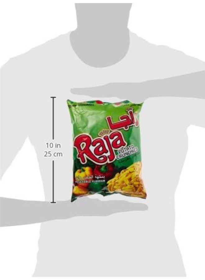 راجا رقائق بطاطس Raja بنكهة الخضروات – 70 جم | وجبة خفيفة مقرمشة ولذيذة بنكهة الخضار - Image 2