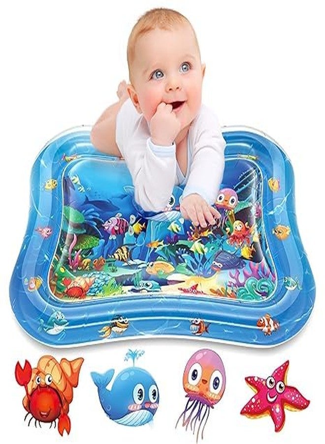 birzar Inflatable Tummy Time Mat Premium Baby Water Play Mat for Infants and Toddlers Baby Toys for 3 to 24 Months, Strengthen Your Baby's Muscles, Portable - Image 1