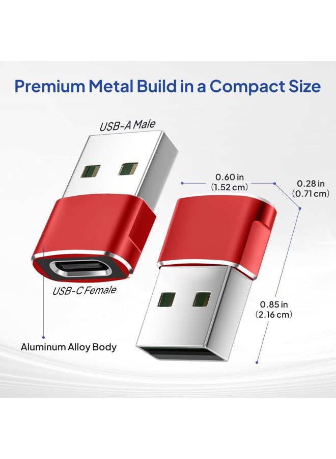 Elebase USB C Female to USB Male Adapter 4-Pack,Type A Charger Cable Plug Connector for iPhone 11 12 Pro Max Mini,XR SE,Airpods iPad 8th Air 4th Generation,Samsung Galaxy Note 10 20 S20 Plus S21 21 Ultra,A71 - Image 4