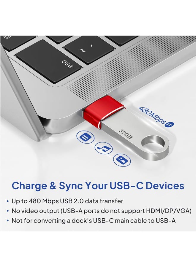 Elebase USB C Female to USB Male Adapter 4-Pack,Type A Charger Cable Plug Connector for iPhone 11 12 Pro Max Mini,XR SE,Airpods iPad 8th Air 4th Generation,Samsung Galaxy Note 10 20 S20 Plus S21 21 Ultra,A71 - Image 5