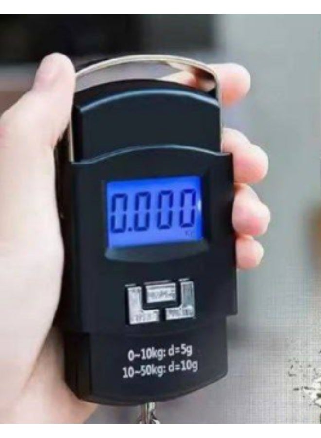 Portable digital scale (weighs up to 50 kg) – includes 2 batteries. - Image 1