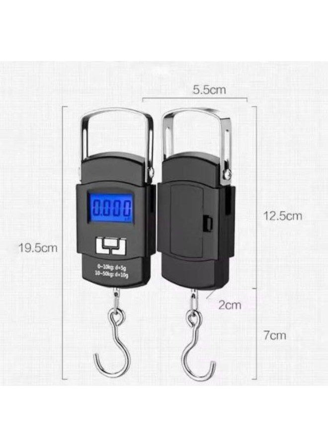 Portable digital scale (weighs up to 50 kg) – includes 2 batteries. - Image 2