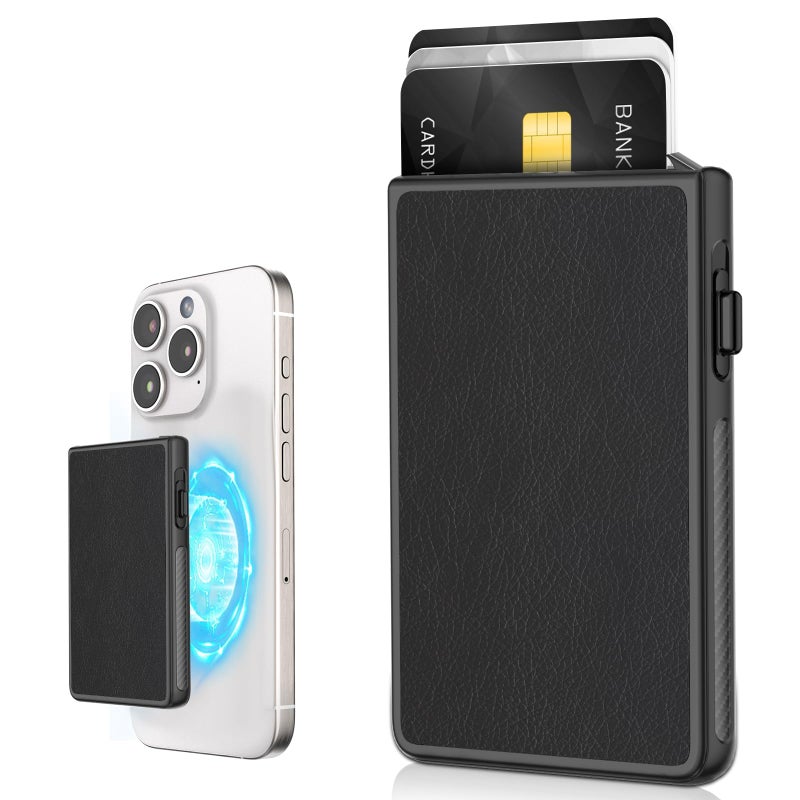 TERRIFI Magnetic Wallet Black Card Holder for MagSafe iPhone - Image 2