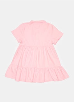 LC WAIKIKI Shirt Collar Short Sleeve Baby Girl Dress  - Image 2