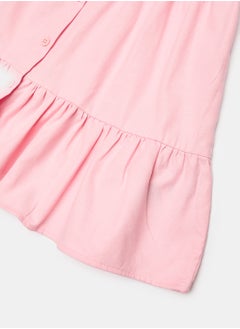 LC WAIKIKI Shirt Collar Short Sleeve Baby Girl Dress  - Image 4