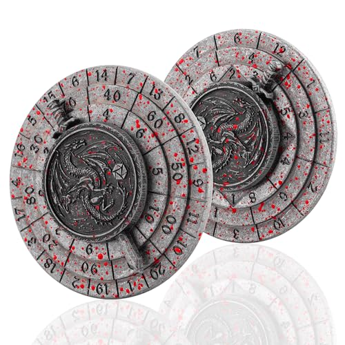 Haxtec Spinner Dice 7in1 Metal DND Dice Set Unique Dice Spinner Antique Compatible with Dungeons and Dragons DND Gifts RPG Role Playing Rotate Gaming Dice - Image 1
