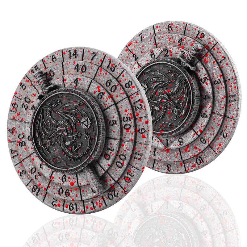Haxtec Spinner Dice 7in1 Metal DND Dice Set Unique Dice Spinner Antique Compatible with Dungeons and Dragons DND Gifts RPG Role Playing Rotate Gaming Dice - Image 3