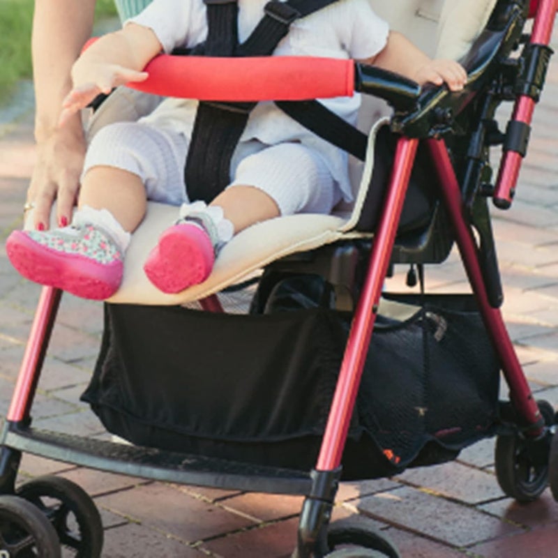 klarako Baby Stroller Basket, Under Stroller Organizer Bag Pram Bottom Storage Case Pushchair Shopping Basket for Storing Baby Product, 11.8 x 11.8 x 3.9 Inch - Image 4