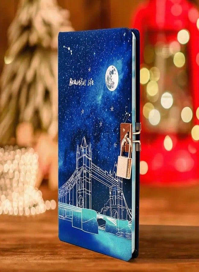 SHREE TECHNESH®Sparkling Day Night Secreat Personal Lock Diary for Girls - Image 2