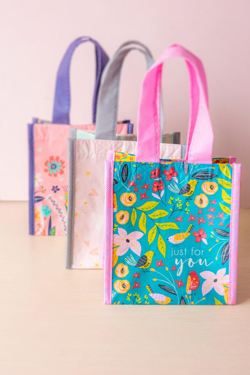 Karma Reusable Gift Bags - Tote Bag and Gift Bag with Handles - Perfect for Birthday Gifts and Party Bags RPET 1 Hooray Small - Image 3