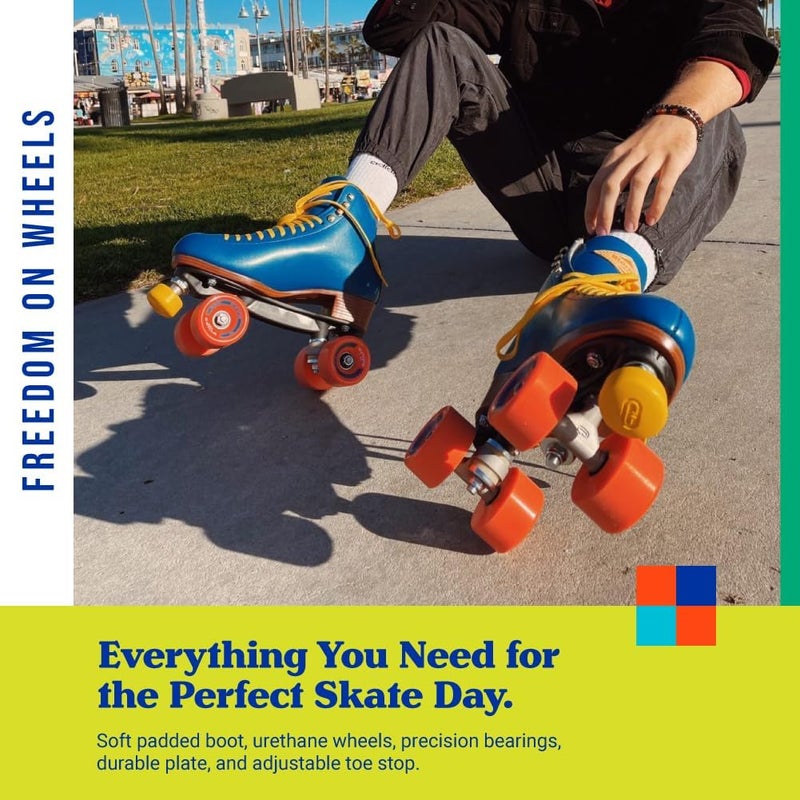 Riedell Crew Roller Skates for Women and Men - Colorful Outdoor Skates with High-Top Precision Fit - Image 5