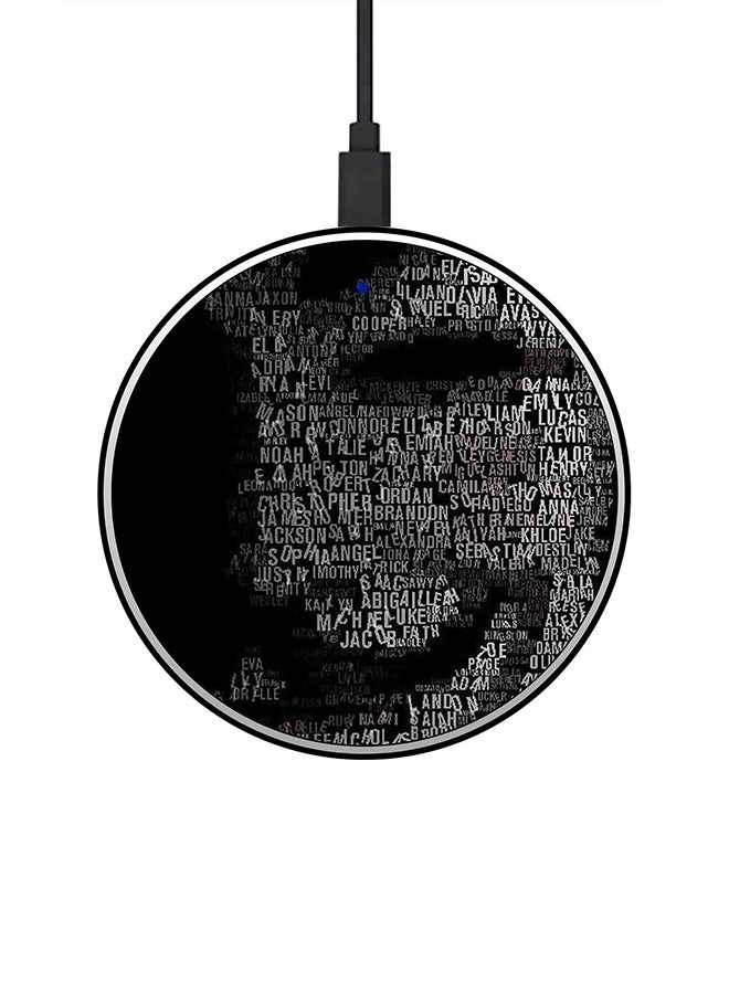 ثيودور شاحن لاسلكي سريع رفيع للغاية بقدرة 15 وات أسود - Image 1