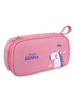 SMILY KIDDOS Smily Kiddos Polyester Zipper Pencil Pouch Unicorn (Light Pink)  - Image 5